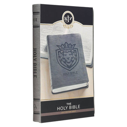 Charcoal Lion Faux Leather KJV Gift Edition Bible