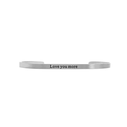 Love You More Cuff Bracelet ✨