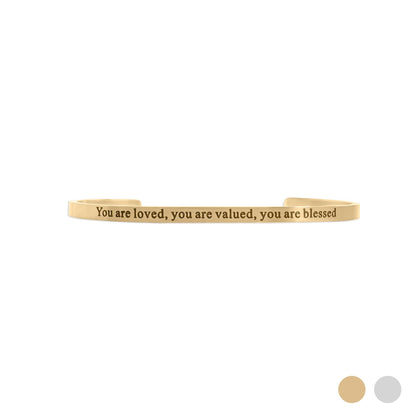 You Are Loved Cuff Bracelet ✨
