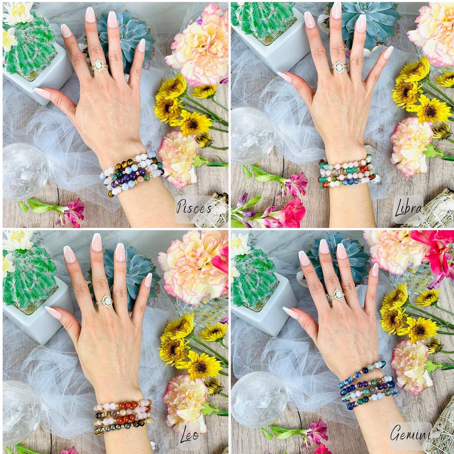 Zodiac Crystal Bracelets