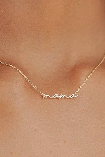 MAMA Script Necklace✨