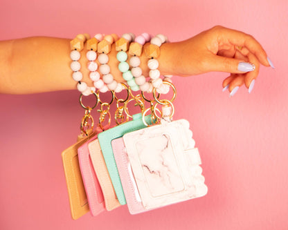 Beaded Wristlet Card Holder