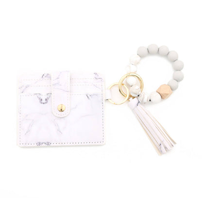 Beaded Wristlet Card Holder
