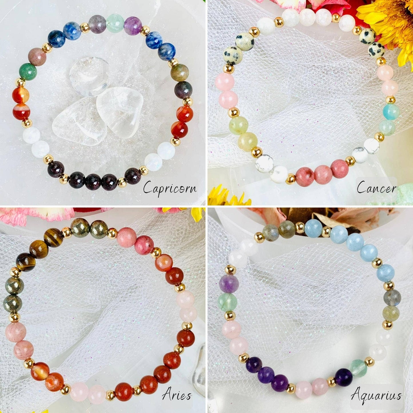 Zodiac Crystal Bracelets