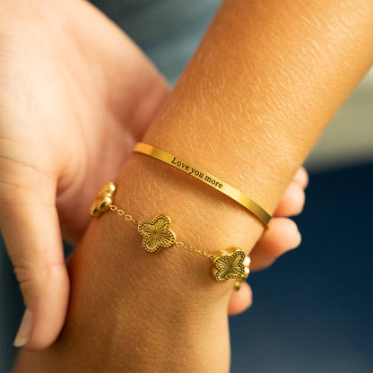 Love You More Cuff Bracelet ✨