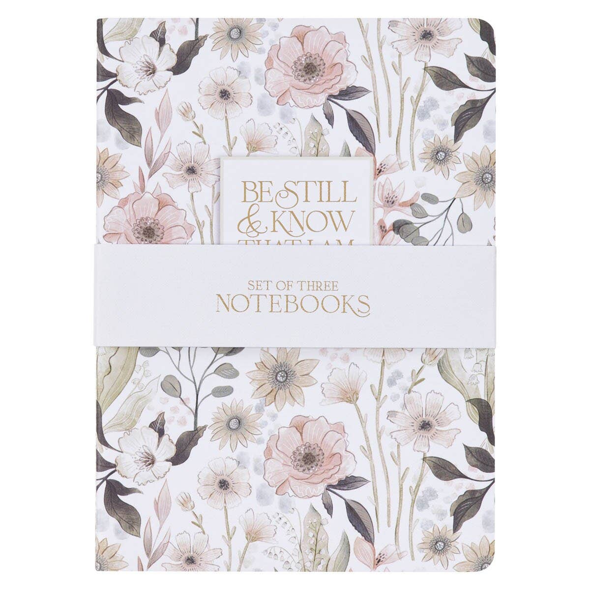 🌿 Be Still Teal Meadow Notebook Set