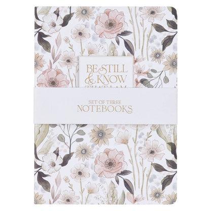 🌿 Be Still Teal Meadow Notebook Set