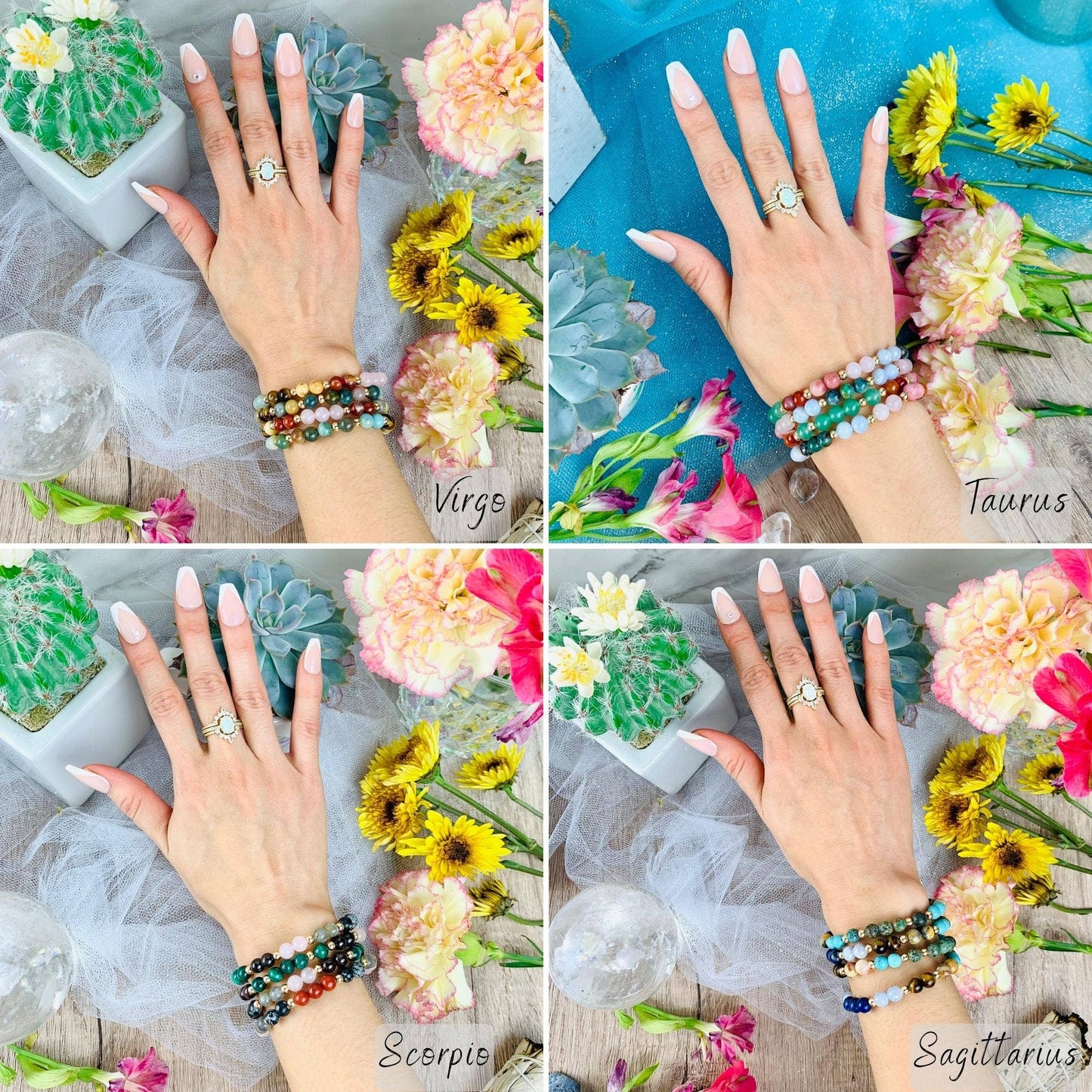 Zodiac Crystal Bracelets